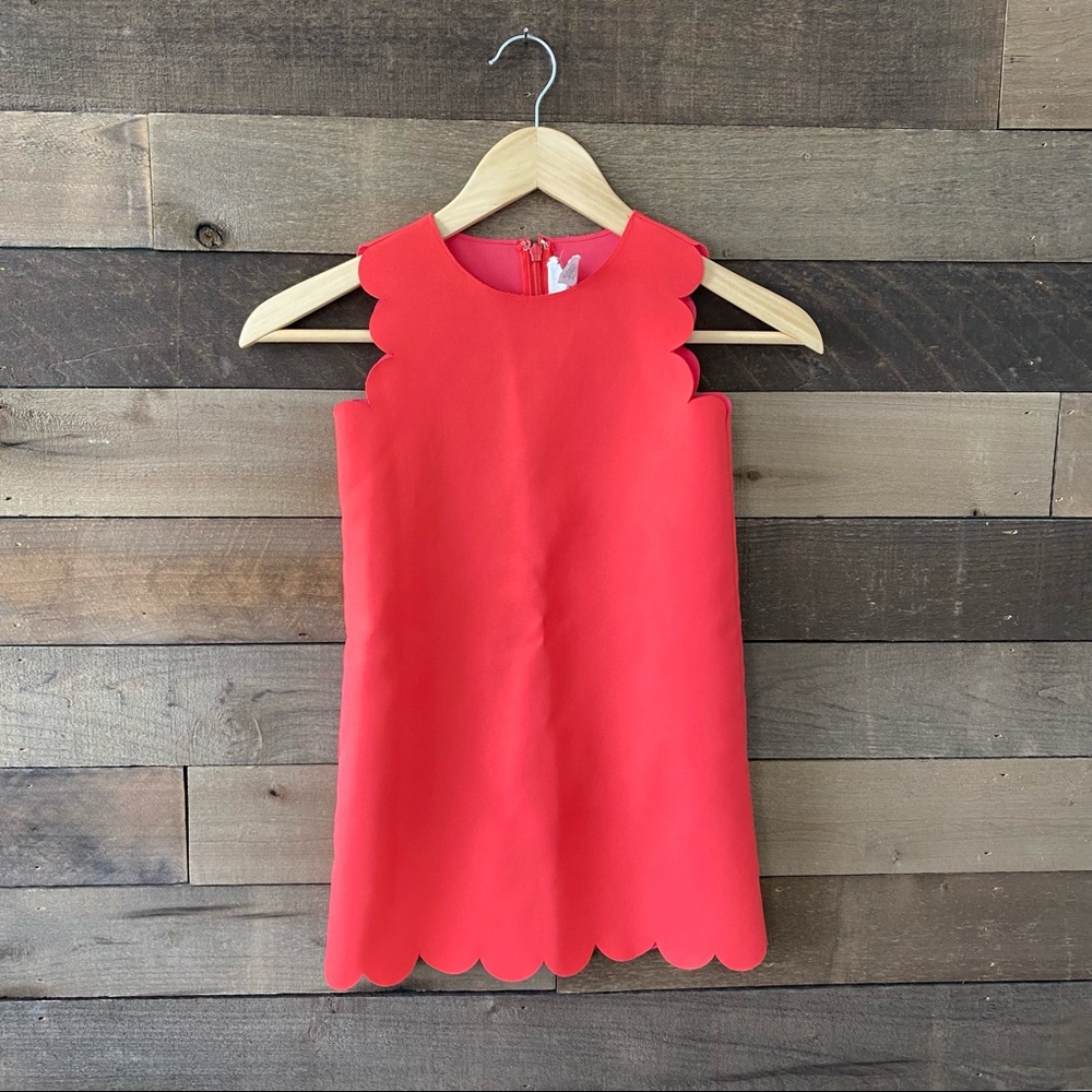 Crewcuts Pink Girls Scalloped Shift Tank Dress